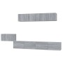 Set de muebles para TV 5 pzas madera contrachapada gris Sonoma en Muebles TV | Comprar online en Foru.es