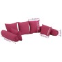 Juego de cojines 7 piezas tela rosa de vidaXL, Cojines para sillas y sofás - Ref: Foro24-350381, Precio: 66,22 €, Descuento: %