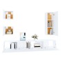 Set de muebles para TV 5 piezas madera contrachapada blanco en Muebles TV | Comprar online en Foru.es