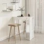 Bartisch mit glänzend weißem Sperrholzregal 102 x 50 x 103,5 cm von vidaXL, Küchen- und Esstische - Ref: Foro24-809464, Preis...