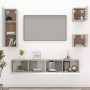 Set de muebles de TV 5 pzas madera contrachapada gris hormigón en Muebles TV | Comprar online en Foru.es