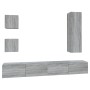 Set de muebles para TV 5 pzas madera contrachapada gris Sonoma en Muebles TV | Comprar online en Foru.es