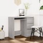 Escritorio de madera contrachapada gris Sonoma 90x45x76 cm de vidaXL, Escritorios - Ref: Foro24-815508, Precio: 92,78 €, Desc...