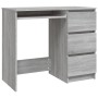 Escritorio de madera contrachapada gris Sonoma 90x45x76 cm de vidaXL, Escritorios - Ref: Foro24-815508, Precio: 92,78 €, Desc...