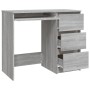 Escritorio de madera contrachapada gris Sonoma 90x45x76 cm de vidaXL, Escritorios - Ref: Foro24-815508, Precio: 92,78 €, Desc...
