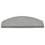 Alfombras de peldaños de escalera 15 uds gris claro 65x24x4 cm de vidaXL, Alfombrillas para escalones - Ref: Foro24-322371, P...