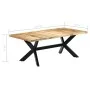Mesa de comedor de madera maciza de mango 200x100x75 cm de vidaXL, Mesas de cocina y de comedor - Ref: Foro24-247427, Precio:...