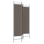 Biombo divisor de 3 paneles de tela gris antracita 120x200 cm de vidaXL, Divisores de ambientes - Ref: Foro24-350148, Precio:...
