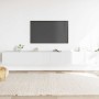 Set de muebles de TV 3 piezas madera contrachapada blanco en Muebles TV | Comprar online en Foru.es