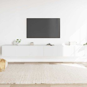 Set de muebles de TV 3 piezas madera contrachapada blanco en Muebles TV | Comprar online en Foru.es