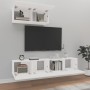 Set de muebles de TV 3 piezas madera contrachapada blanco en Muebles TV | Comprar online en Foru.es