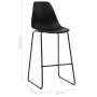 Taburetes de cocina 2 unidades plástico negro de vidaXL, Taburetes de cocina - Ref: Foro24-281501, Precio: 142,03 €, Descuent...