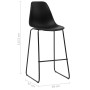 Taburetes de cocina 2 unidades plástico negro de vidaXL, Taburetes de cocina - Ref: Foro24-281501, Precio: 129,23 €, Descuent...