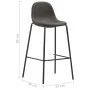 Küchenhocker 4 Einheiten dunkelgrauer Stoff von vidaXL, Küchenhocker - Ref: Foro24-281526, Preis: 213,27 €, Rabatt: %