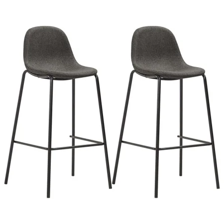 Taburetes de cocina 2 unidades tela gris oscuro de vidaXL, Taburetes de cocina - Ref: Foro24-281525, Precio: 151,48 €, Descue...