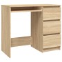 Escritorio madera contrachapada color roble Sonoma 90x45x76 cm de vidaXL, Escritorios - Ref: Foro24-801376, Precio: 89,70 €, ...