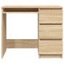 Escritorio madera contrachapada color roble Sonoma 90x45x76 cm de vidaXL, Escritorios - Ref: Foro24-801376, Precio: 89,70 €, ...