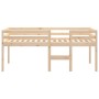 Cama alta madera maciza pino 80x200 cm de vidaXL, Camas y somieres - Ref: Foro24-821609, Precio: 124,35 €, Descuento: %