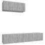 Set de muebles para TV 3 pzas madera contrachapada gris Sonoma en Muebles TV | Comprar online en Foru.es