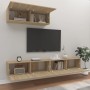 Set de muebles para TV 3 pzas madera contrachapada roble sonoma en Muebles TV | Comprar online en Foru.es
