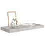 Estante flotante de pared MDF gris hormigón 60x23,5x3,8 cm de vidaXL, Estantes y estanterías - Ref: Foro24-326597, Precio: 22...