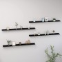 Estantes de pared 4 unidades negro 115x9x3 cm de vidaXL, Estantes y estanterías - Ref: Foro24-326671, Precio: 50,61 €, Descue...
