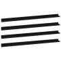 Estantes de pared 4 unidades negro 115x9x3 cm de vidaXL, Estantes y estanterías - Ref: Foro24-326671, Precio: 50,61 €, Descue...