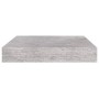 Estante flotante de pared gris hormigón MDF 23x23,5x3,8 cm de vidaXL, Estantes y estanterías - Ref: Foro24-326588, Precio: 15...