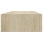 Estante con cajón de pared MDF roble 60x23,5x10 cm de vidaXL, Estantes y estanterías - Ref: Foro24-330261, Precio: 55,62 €, D...
