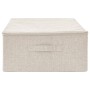 Caja de almacenaje tela color crema 70x40x18 cm de vidaXL, Cestas para almacenaje - Ref: Foro24-332907, Precio: 29,38 €, Desc...