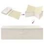 Caja de almacenaje tela color crema 70x40x18 cm de vidaXL, Cestas para almacenaje - Ref: Foro24-332907, Precio: 37,00 €, Desc...