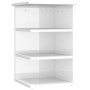 Armario auxiliar madera contrachapada blanco brillo 35x35x55 cm de vidaXL, Aparadores - Ref: Foro24-806280, Precio: 41,48 €, ...