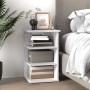 Armario auxiliar madera contrachapada blanco brillo 35x35x55 cm de vidaXL, Aparadores - Ref: Foro24-806280, Precio: 41,48 €, ...