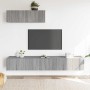 Set de muebles para TV 3 pzas madera contrachapada gris Sonoma en Muebles TV | Comprar online en Foru.es