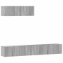 Set de muebles para TV 3 pzas madera contrachapada gris Sonoma en Muebles TV | Comprar online en Foru.es