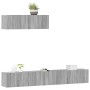 Set de muebles para TV 3 pzas madera contrachapada gris Sonoma en Muebles TV | Comprar online en Foru.es
