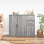 Aparador de madera contrachapada gris Sonoma 91x29,5x75 cm de vidaXL, Aparadores - Ref: Foro24-823275, Precio: 88,98 €, Descu...
