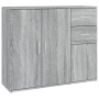 Aparador de madera contrachapada gris Sonoma 91x29,5x75 cm de vidaXL, Aparadores - Ref: Foro24-823275, Precio: 88,98 €, Descu...