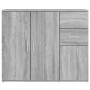 Aparador de madera contrachapada gris Sonoma 91x29,5x75 cm de vidaXL, Aparadores - Ref: Foro24-823275, Precio: 88,98 €, Descu...
