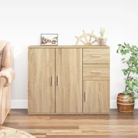 Sonoma oak plywood sideboard 91x29.5x75 cm by vidaXL, Sideboards - Ref: Foro24-823272, Price: 97,02 €, Discount: %