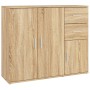 Aparador de madera contrachapada roble Sonoma 91x29,5x75 cm de vidaXL, Aparadores - Ref: Foro24-823272, Precio: 98,74 €, Desc...