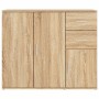 Aparador de madera contrachapada roble Sonoma 91x29,5x75 cm de vidaXL, Aparadores - Ref: Foro24-823272, Precio: 98,74 €, Desc...