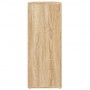 Aparador de madera contrachapada roble Sonoma 91x29,5x75 cm de vidaXL, Aparadores - Ref: Foro24-823272, Precio: 98,74 €, Desc...