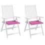 Cojines de silla de jardín 2 uds tela rosa 40x40x3 cm de vidaXL, Cojines para sillas y sofás - Ref: Foro24-361026, Precio: 23...