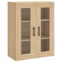 Armarios de pared 2 uds madera de ingeniería roble Sonoma de vidaXL, Aparadores - Ref: Foro24-3197964, Precio: 154,12 €, Desc...