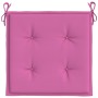 Cojines de silla de jardín 2 uds tela rosa 40x40x3 cm de vidaXL, Cojines para sillas y sofás - Ref: Foro24-361026, Precio: 23...