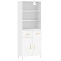 Aparador alto madera contrachapada blanco 69,5x34x180 cm de vidaXL, Aparadores - Ref: Foro24-3200505, Precio: 163,48 €, Descu...