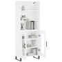 Aparador alto madera contrachapada blanco 69,5x34x180 cm de vidaXL, Aparadores - Ref: Foro24-3189341, Precio: 155,35 €, Descu...