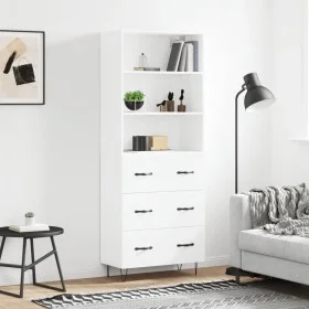 Aparador alto madera contrachapada blanco 69,5x34x180 cm von vidaXL, Sideboards - Ref: Foro24-3189373, Preis: 145,54 €, Rabat...