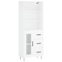 Aparador alto madera contrachapada blanco 69,5x34x180 cm de vidaXL, Aparadores - Ref: Foro24-3189501, Precio: 146,94 €, Descu...